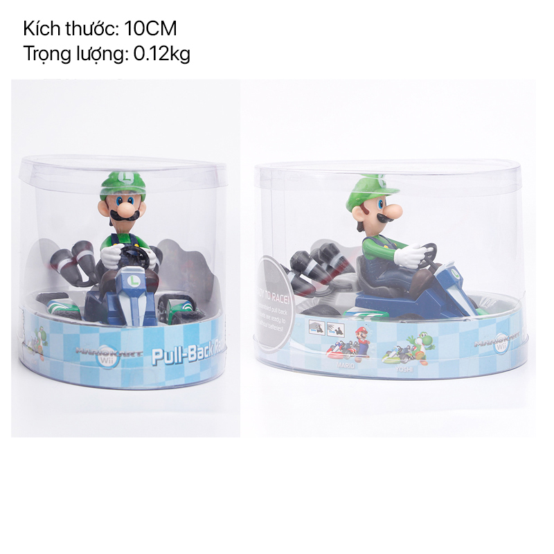 Mô hình Mario Kart - Luigi 1 mo hinh mario kart luigi 01
